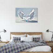 *~* Glass Crystal Hearts Angel Wings AP78 Leinwanddruck (Insitu (Schlafzimmer))