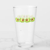 Glass Cup : Asiatische Blume mit Schmetterling Glas (Rückseite)