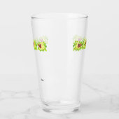 Glass Cup : Asiatische Blume mit Schmetterling Glas (Links)