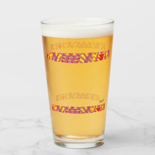 Glass Cup : Kein Anfang, kein Ende Glas (Vorne (Gefüllt))