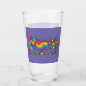 Glass Cup mit Gleichheit der Liebe Glas (Vorderseite)