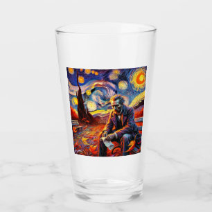 Glass Cup mit wirbelnden Sternen - Tribut am Colum Glas