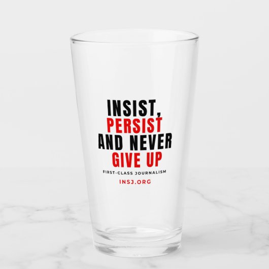 Glass Cup - Never Stop Glas (Vorderseite)