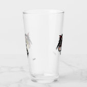 Glass Cup : Pferd mit Durst Glas (Rechts)