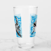 Glass Cup ; schlacken Glas (Links)