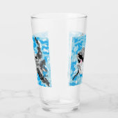 Glass Cup ; schlacken Glas (Rechts)
