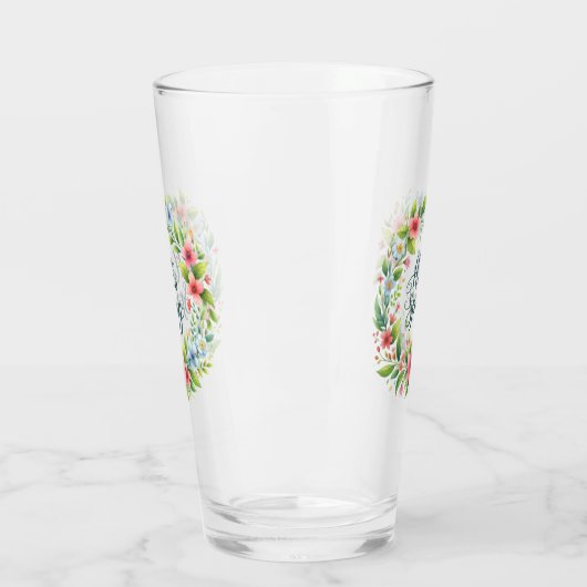 Glass Cup-Spring Floral Drinkware Glas (Links)