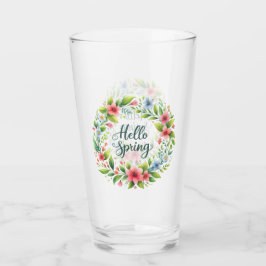Glass Cup-Spring Floral Drinkware Glas