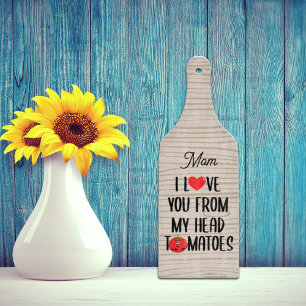 Glass Custom I Liebe Sie von meinem Kopf Tomaten Schneidebrett