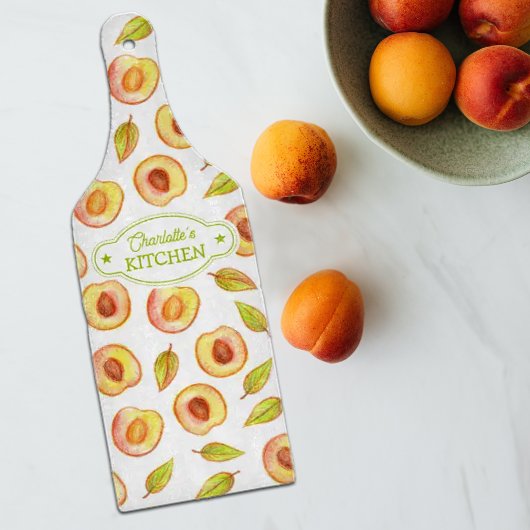 Glass Custom Peach Wasserfarbe, Küche Schneidebrett