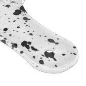 Glass Cutting Board - Black and White Splatters Schneidebrett (Ecke)