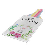 Glass Cutting Board bunt Streifen Elephant Schneidebrett (Ecke)