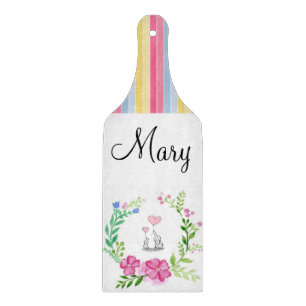 Glass Cutting Board bunt Streifen Elephant Schneidebrett