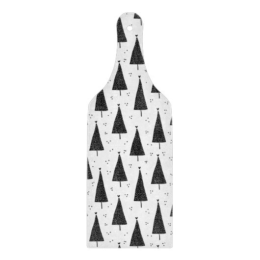 Glass Cutting Board - Christmas Pattern Schneidebrett (Vorderseite)