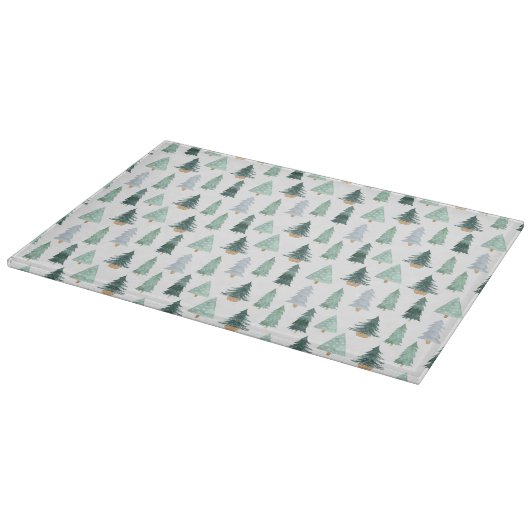 Glass Cutting Board - Christmas Pattern Schneidebrett (Ecke)