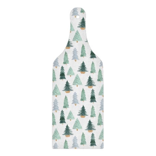 Glass Cutting Board - Christmas Pattern Schneidebrett (Vorderseite)