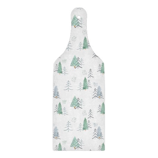 Glass Cutting Board - Christmas Pattern Schneidebrett (Vorderseite)