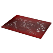 Glass Cutting Board/Christmas Schneidebrett (Ecke)