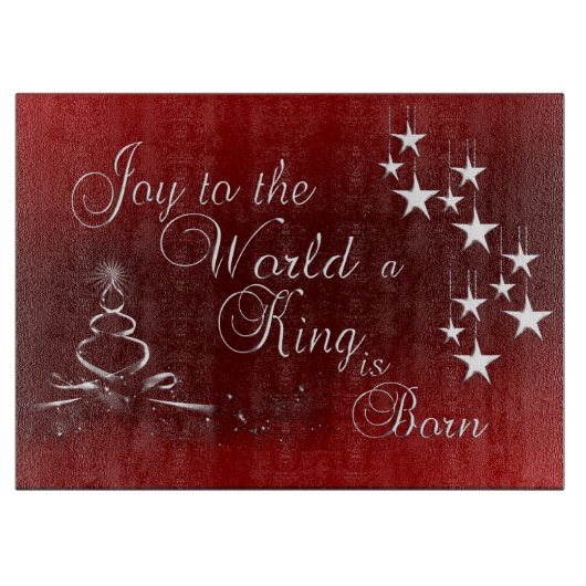 Glass Cutting Board/Christmas Schneidebrett (Vorderseite)