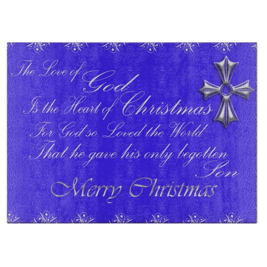 Glass Cutting Board/Christmas Schneidebrett (Vorderseite)