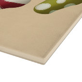 Glass Cutting Board/Christmas Strumpfs Schneidebrett (Ecke)