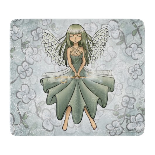 Glass Cutting Board- Fairy Summoning Spring Design Schneidebrett (Vorderseite)