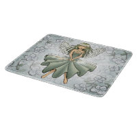 Glass Cutting Board- Fairy Summoning Spring Design