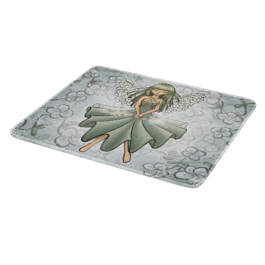 Glass Cutting Board- Fairy Summoning Spring Design Schneidebrett (Ecke)