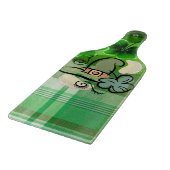Glass Cutting Board Happy St. Patrick's Day Schneidebrett (Ecke)