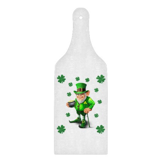 Glass Cutting Board Happy St. Patrick's Day Schneidebrett (Vorderseite)