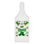Glass Cutting Board Happy St. Patrick's Day Schneidebrett (Vorderseite)