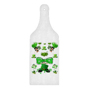 Glass Cutting Board Happy St. Patrick's Day Schneidebrett