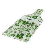 Glass Cutting Board Happy St. Patrick's Day Schneidebrett (Ecke)
