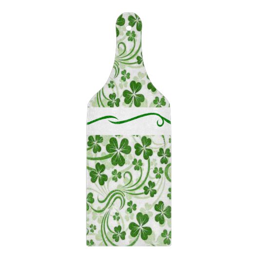 Glass Cutting Board Happy St. Patrick's Day Schneidebrett (Vorderseite)