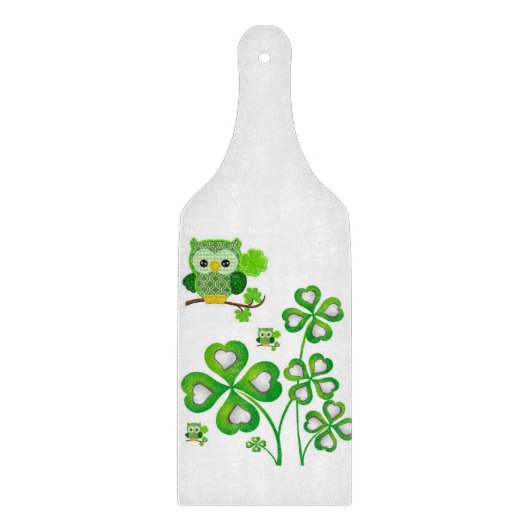 Glass Cutting Board Happy St. Patrick's Day Schneidebrett (Vorderseite)