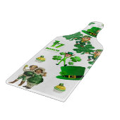 Glass Cutting Board Happy St. Patrick's Day Schneidebrett (Ecke)