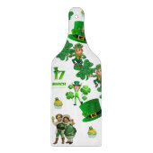 Glass Cutting Board Happy St. Patrick's Day Schneidebrett (Vorderseite)