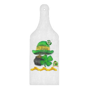 Glass Cutting Board Happy St. Patrick's Day Schneidebrett