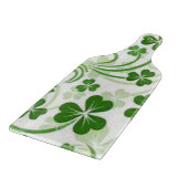 Glass Cutting Board Happy St. Patrick's Day Schneidebrett (Ecke)