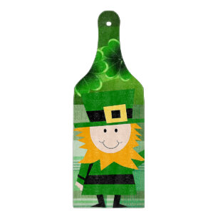 Glass Cutting Board Happy St. Patrick's Day Schneidebrett
