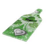 Glass Cutting Board Happy St. Patrick's Day Schneidebrett (Ecke)