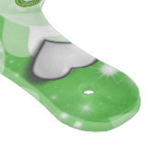 Glass Cutting Board Happy St. Patrick's Day Schneidebrett (Ecke)