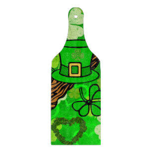 Glass Cutting Board Happy St. Patrick's Day Schneidebrett