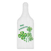 Glass Cutting Board Happy St. Patrick's Day Schneidebrett (Vorderseite)