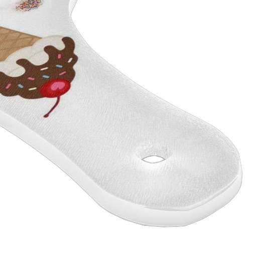 Glass Cutting Board Ice Creme Schneidebrett (Ecke)