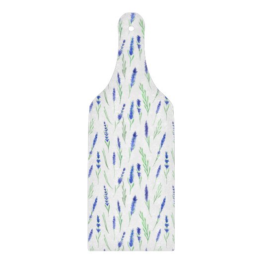 Glass Cutting Board - Lavender Pattern Schneidebrett (Vorderseite)