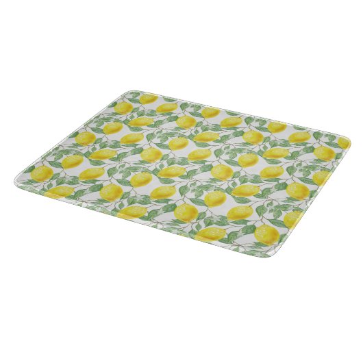 Glass Cutting Board Lemons Schneidebrett (Ecke)