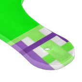 Glass Cutting Board Lila grünes Hühnchen Schneidebrett (Ecke)