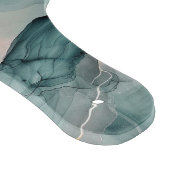 Glass Cutting Board - Marble Effect Pattern Schneidebrett (Ecke)