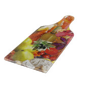 Glass Cutting Board mit lebendiger Orange Schneidebrett (Ecke)